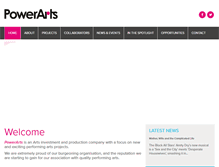 Tablet Screenshot of powerarts.com.au